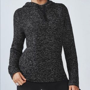 Fabletics Black Yukon Hoodie Medium Marbled